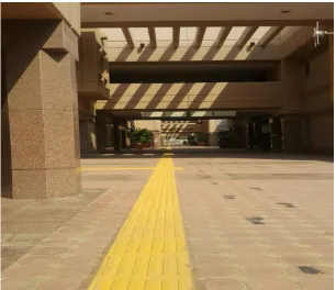 Figure (2): Tactile Paving at KAU Campus. 