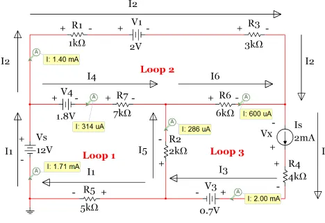 Figure 1.21: Circuit for Example 1.21 