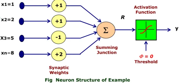 Fig  Neuron Structure of Example 