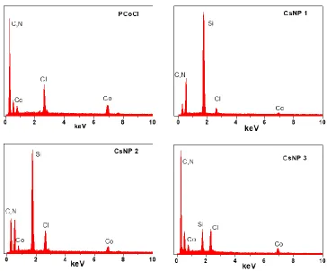 Figure 3.1 EDX elemental analysis of homopolymer and nanoparticles  