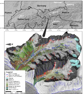 Fig. 1. Overview of the study areas.
