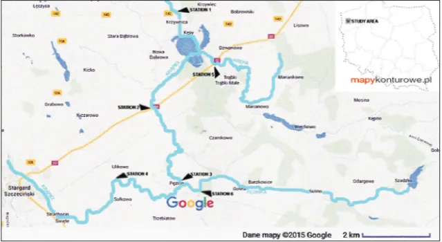 Figure 1. Location of sampling sites