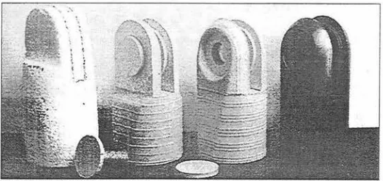 figure 9. Model development for casting. Richard Rogers + Partners. 