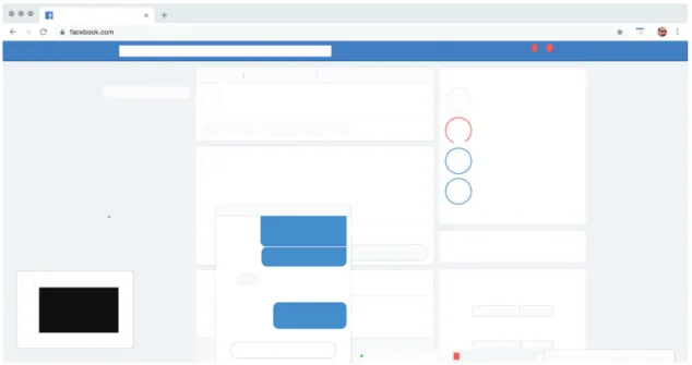 Figure 1: Facebook News Feed modified by Safebook (https://bengrosser.com/projects/safebook/)