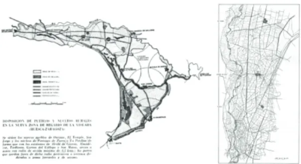 Figure 7: Two Irrigation Zones—Alagón and  Guadiana—as seen from a satellite in 2014. Source: 