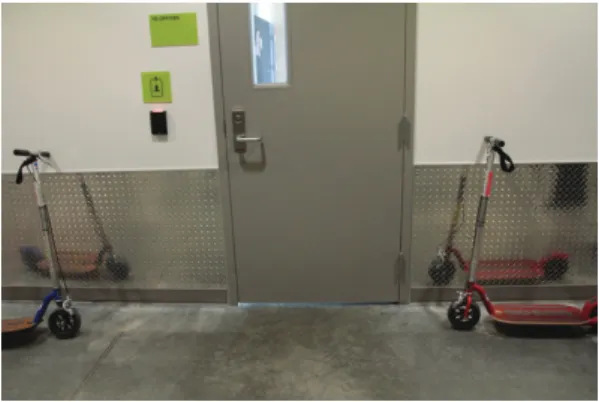 Figure 1: Scooters at Facebook’s Prineville data centre  (Kellisis).