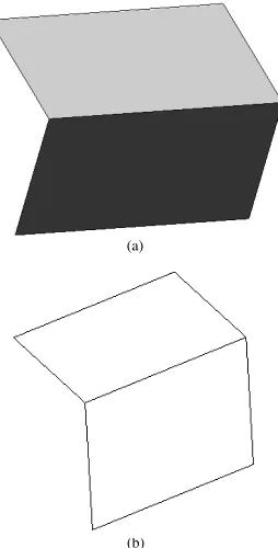 Figure 5: (a ) Shaded image of Truncated Cube (b ) ReconstructedShape of Truncated Cube