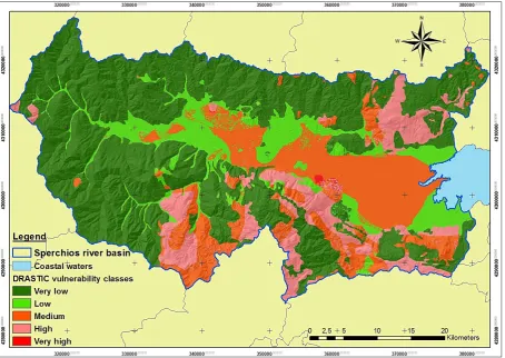 Figure 3. Vulnerability map of the COP method 