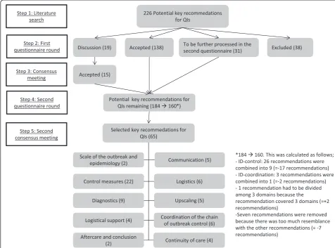 Figure 2 Selection of key recommendations for quality indicators by the RAND modified Delphi procedure.