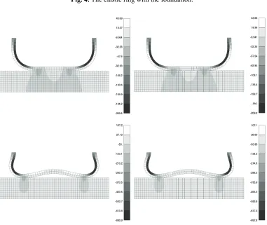 Fig. 4. The elastic ring with the foundation. 