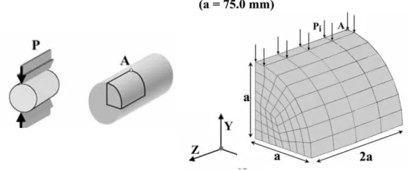 Fig. 7. Elasto-plastic stress distribution around the inside and outside of the femoral head