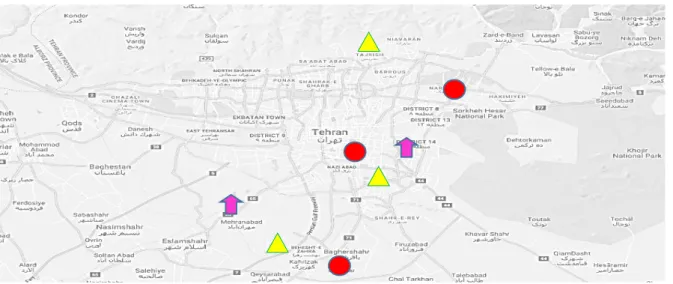 Fig 2. Potential locations      