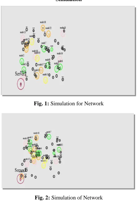 Fig. 1:  Simulation for Network  