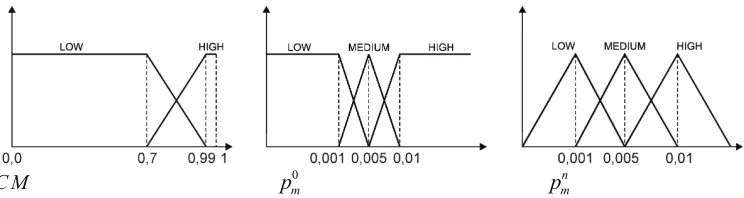 Fig. 7. Linguistic description of input and output values (Herrera and Lozano, 1999)  