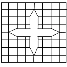 Fig. 1. Discrete crack representation. 