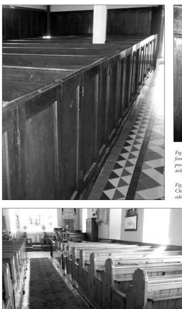 Fig. 19 (left and above): St Jude’s,former chapel-of-ease, with numberedpews installed either side of a centralaisle in 1841.