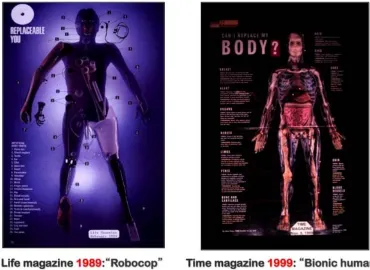 Fig. 1. Tissue engineering is an emerging field. Left: cover page of the Life magazine in 1989, depicting the envisioned options (all based on artificial materials) for replacing our failing organs