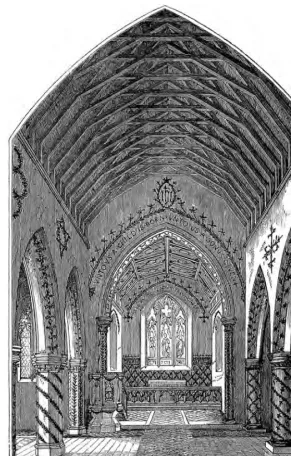Fig. 3: Frontispiece to An Essay onthe Christmas Decoration ofChurches1859.The majority of the illustrations,and presumably this one, were provided by the Revd E