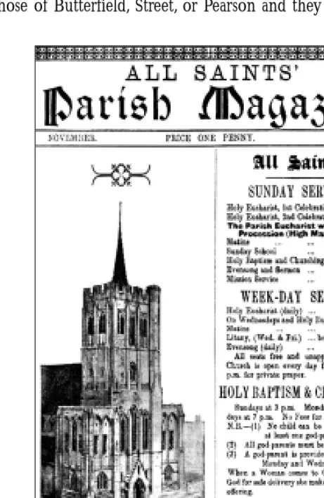 Fig. 4: Moore’s March 1910 design forthe west end of All Saints,