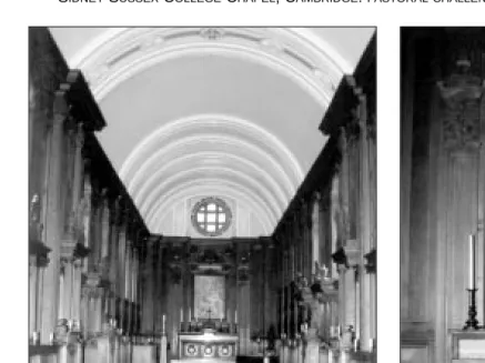 Fig. 1: Left, view of chapel fromliturgical west end.