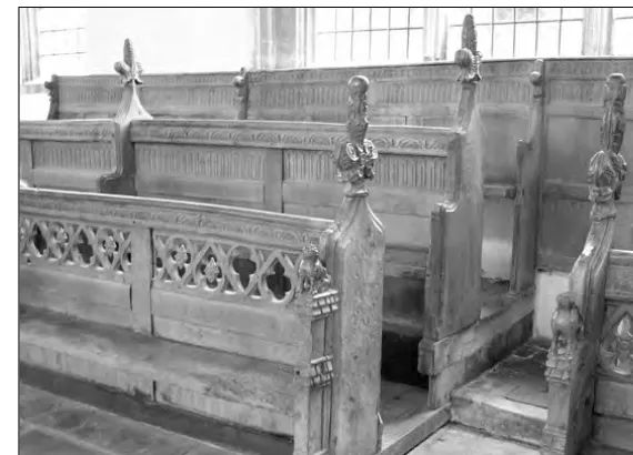 Fig. 2: Walpole St Peter, Norfolk, thelate-fifteenth-century stalls in the