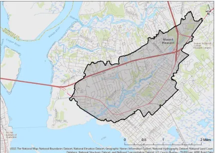 Figure 2.1: Selected Shem Creek watershed 