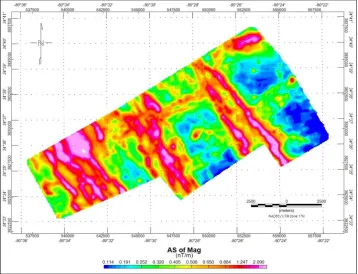 Figure 5.29: Analytic signal of total magnetic intensity map.  