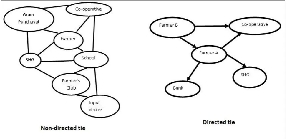 Figure 3: Networks with Directed and Non-directed Ties 