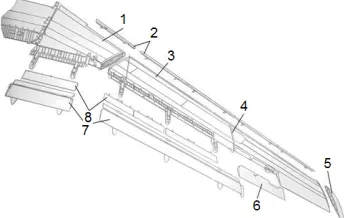Figure 3.3: LC-1649 full-scale dynamic crash test. In-board pole impact [41].