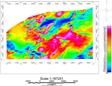 Fig. 4. Residual map of the study area 