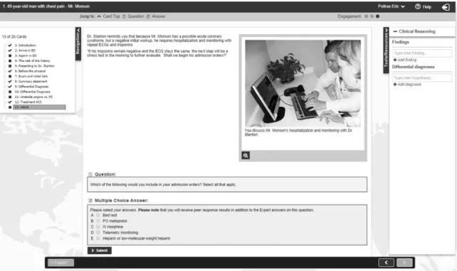 Figure 1. A screenshot of the MedU user interface. 