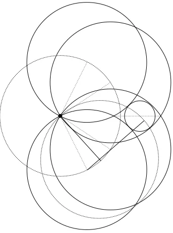 Figure 5: Construction of a circle in a dart