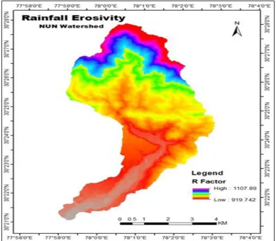 Fig. 6. Rainfall erosivity  