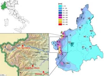 Fig.Figure  5: 5. Observed and FEST simulated discharge for May 29-30, 2008 in San Martino Chisone station starting from BMA forecast of 50Observedandth and 90FESTth quantiles and lags of 1, 2, 3 and 4 time points.simulateddischargefor 29–30 May 2008 in San Martino Chisone station starting from BMAforecast of 50th and 90th quantiles and lags of 1, 2, 3 and 4 timepoints.