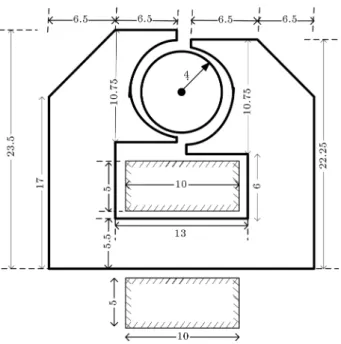 Figure 17. Optimized conguration of the third case study (all dimensions are in mm).
