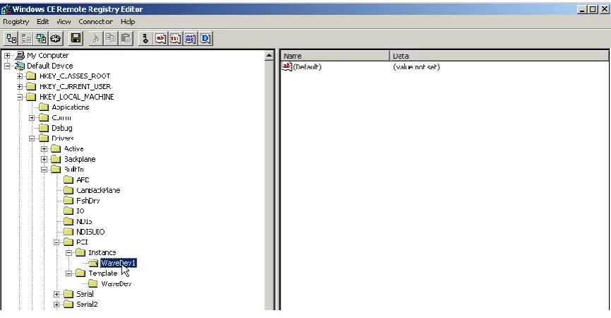 Figure 14: PCI Instance registry key 