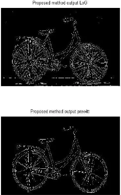 Fig. 10: Proposed method output In this paper, for noiseless images, this proposed method gives very good efficient edge results