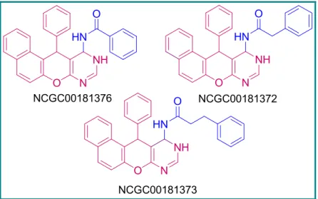 Fig. 1. A few naphthopyranopyrimidine-based biologically active molecules. 