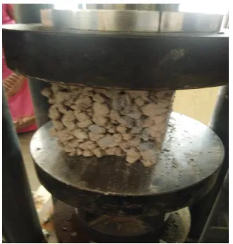 Fig.No 1: Compressive Strength Test on Cube 