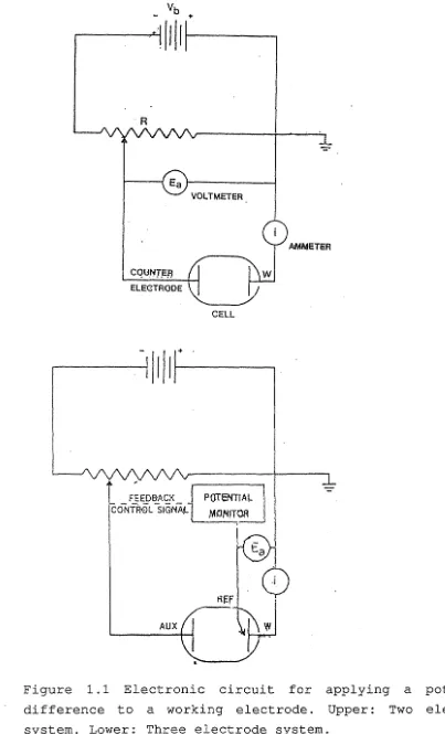 Figure 1.1 Electronic circuit for applying a 