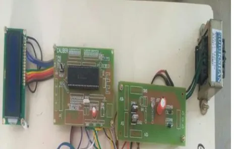 Fig 6. PIC micro controller and LCD display 