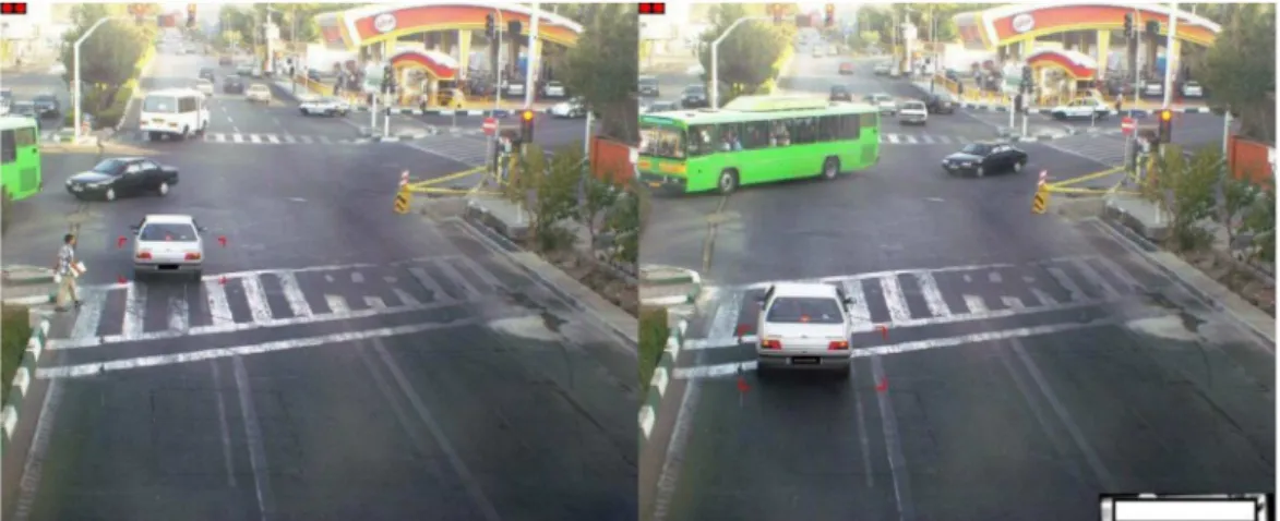 Figure 1. Red light enforcement through image processing at a cross-road in Tehran [https://ir.linkedin.com/pub/