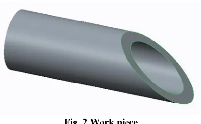 Fig.1 Drafting view of work piece 