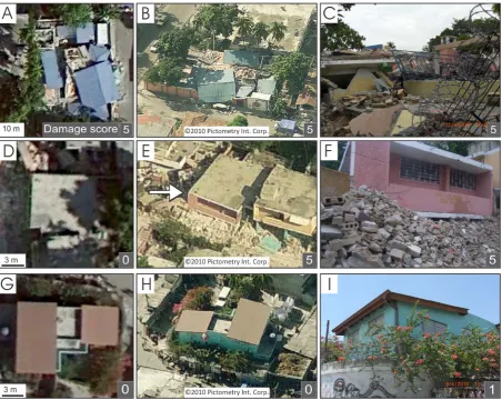 Fig. 3. Discrepancies in damage scores for image- and ground-based assessment as per EMS98 ranking (D0 = no damage, to D5 = completedestruction)
