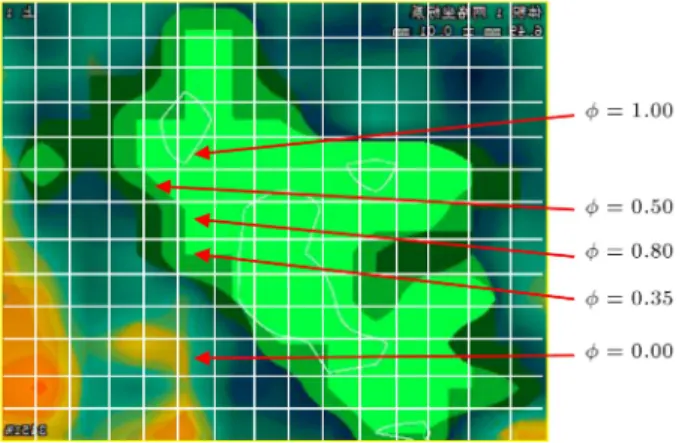 Figure 2. Porosity in the blocks.