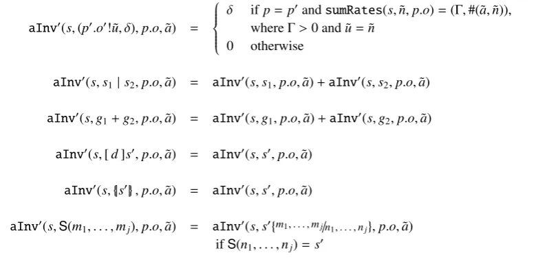 Table 3.11: Deﬁnition of function sumRates for the calculation of the sum of rates in best-matching sets.