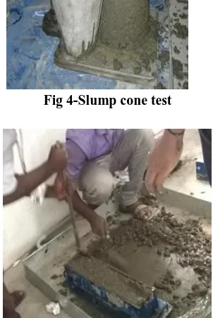 Fig 4-Slump cone test 