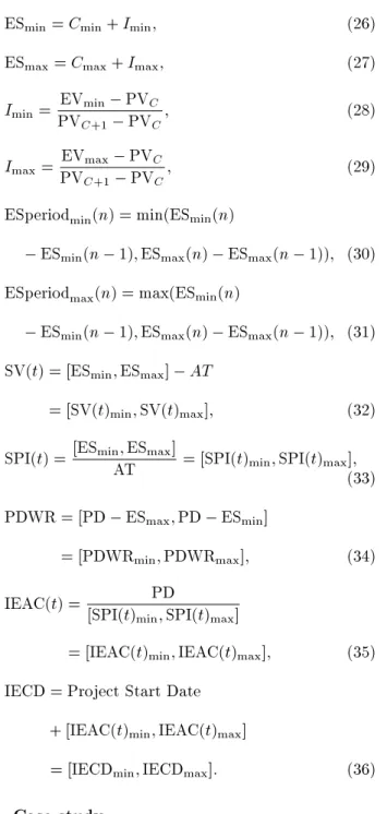 Figure 1. The IEV calculation in ES Concept at period 11.