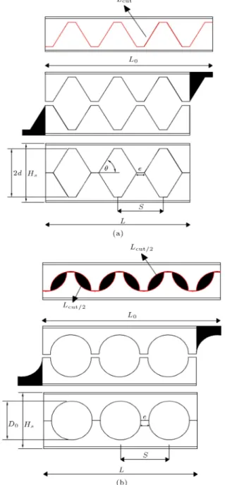 Figure 1. (a) A castellated beam with hexagonal opening. (b) A castellated beam with circular opening.