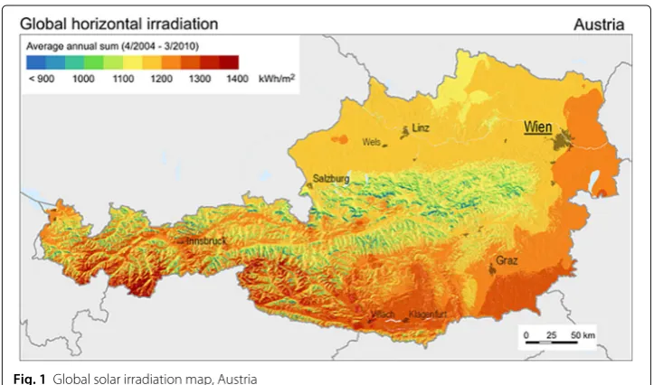 Fig. 2 Topographical map, Austria